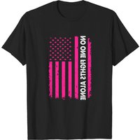 T-shirt Survivant du Cancer du Sein No One Fights Alone pour Hommes