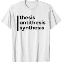 Hegel Thesis, Antithesis, Synthesis T-shirt for Men Black