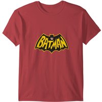 Bat-Man Design Youth T-Shirt in Red