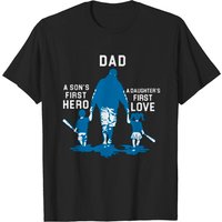 Un Père Est Le Premier Héros D'un Fils Et Le Premier Amour D'une Fille T-shirt — T-shirts pour hommes