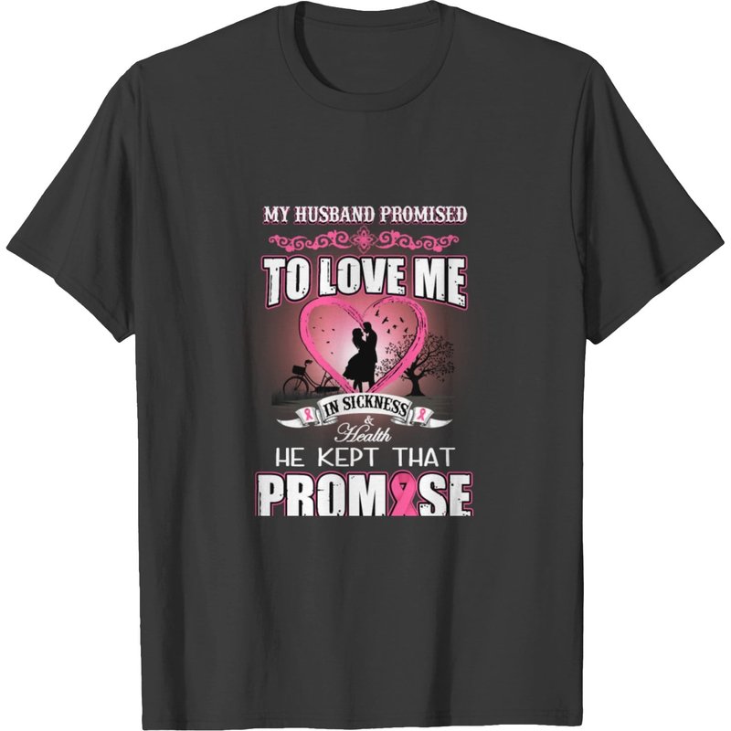 Mon Mari a Promis de M'aimer T-shirt Cancer du Sein pour Hommes — T-shirts pour hommes