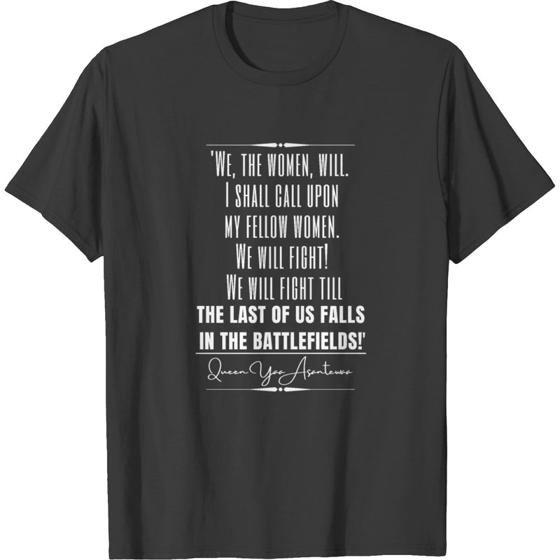 T-shirt avec citation historique de Yaa Asantewaa pour hommes — T-shirts pour hommes