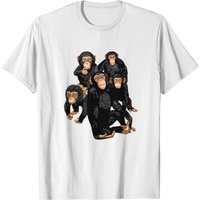 Five Cute Monkey's T-Shirt for Men — Mens T Shirts