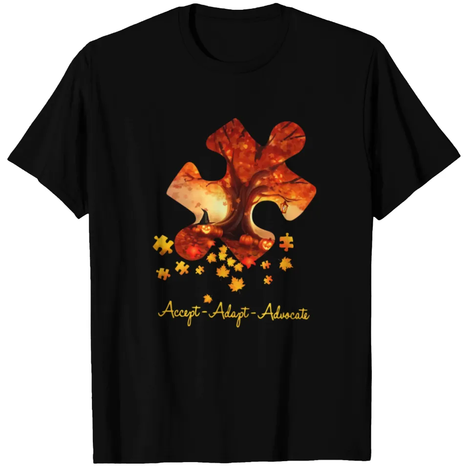T-shirt Accepet Adapt Advocate Maple Autism Awareness pour hommes — T-shirts pour hommes