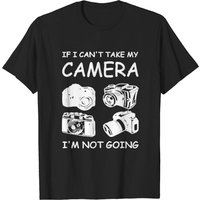 T-shirt Photographe pour Hommes en Noir — T-shirts pour hommes