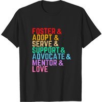T-shirt Foster Adopt Serve Support Advocate Mentor Love pour hommes — T-shirts pour hommes