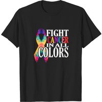 T-shirt pour hommes Fight Cancer In All Colors — T-shirts pour hommes