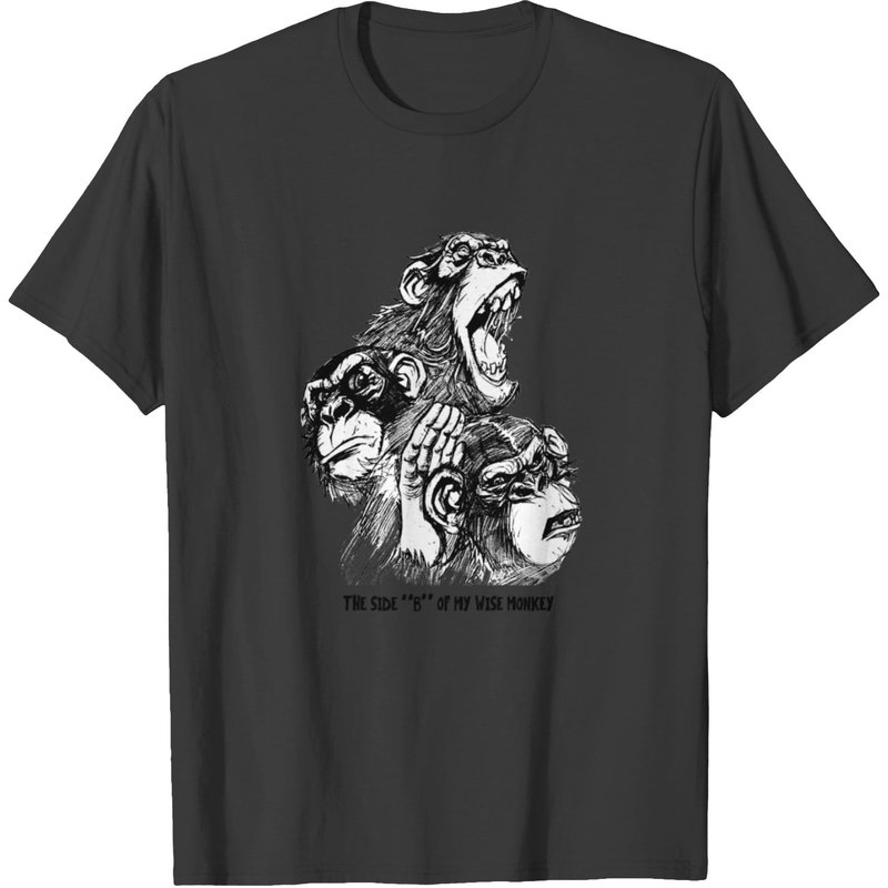 T-shirt Opposite Side Of The Three Wise Monkeys pour hommes — T-shirts pour hommes