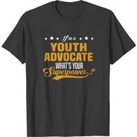 T-shirt Youth Advocate pour hommes en noir — T-shirts pour hommes