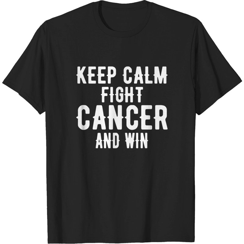 T-shirt Cancer Gardez votre calme et luttez contre le cancer — T-shirts pour hommes