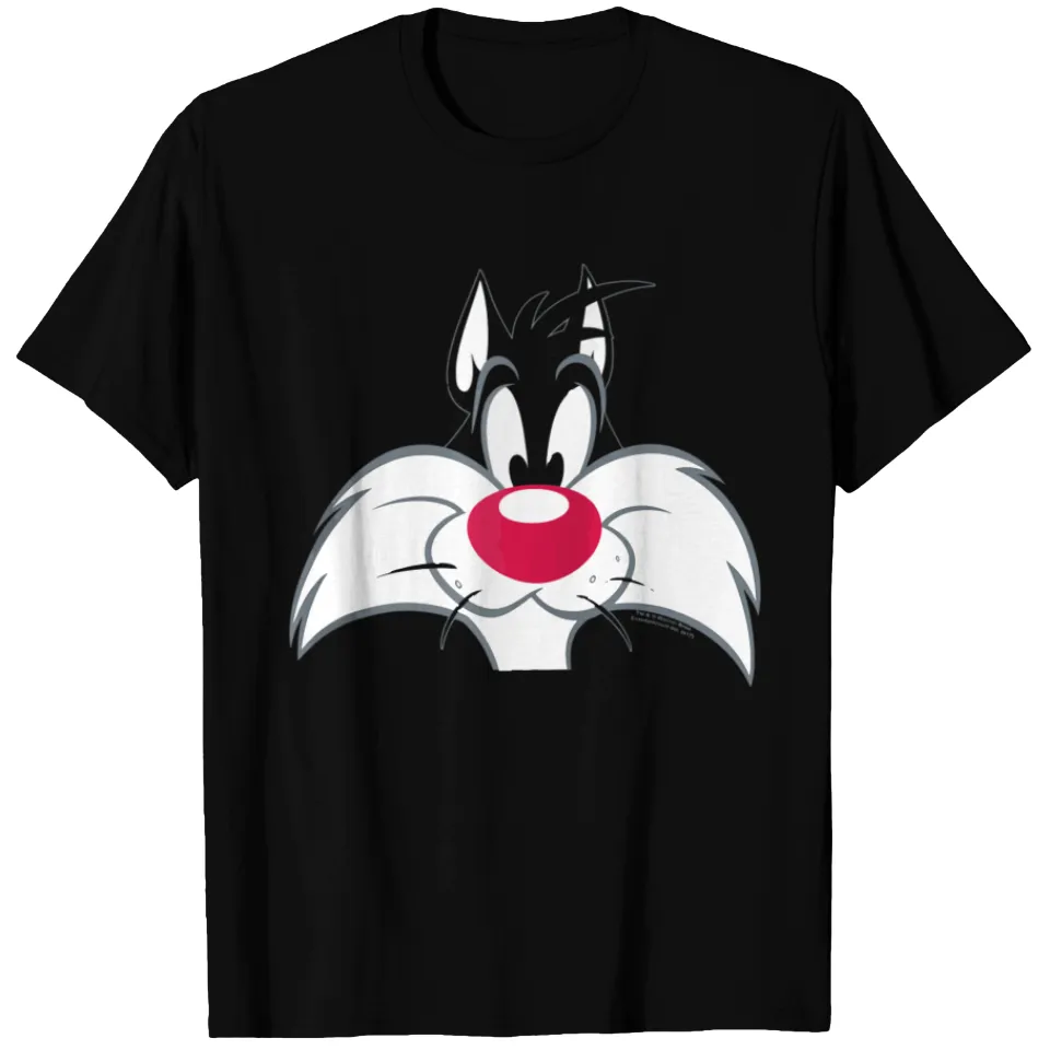 06771 Sylvester Face Zip T-shirt Men's Heavyweight Black