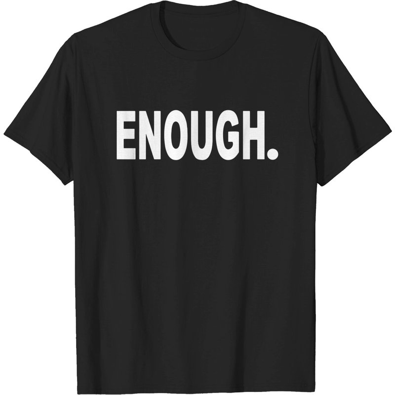 T-shirt pour hommes Enough Shirt en noir