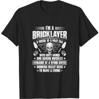 Bricklayer Mason Fossil T-Shirt for Men