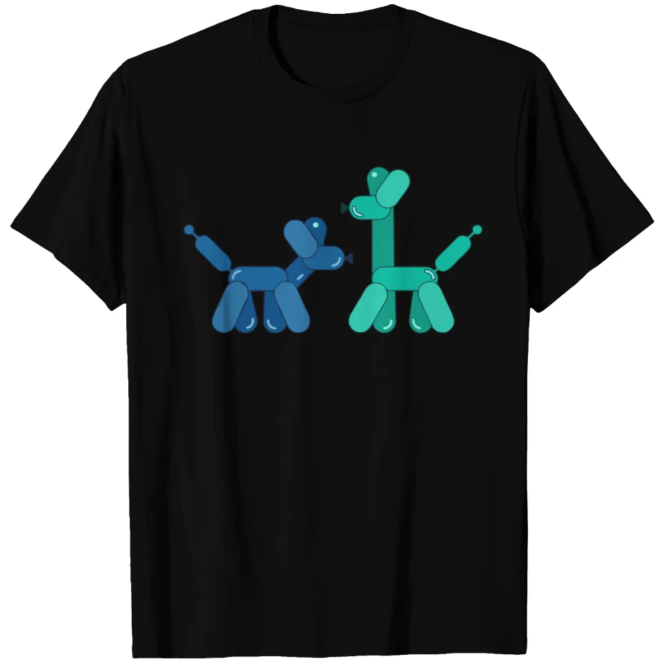 T-shirt Animaux en Ballons pour Hommes en Noir — T-shirts pour hommes