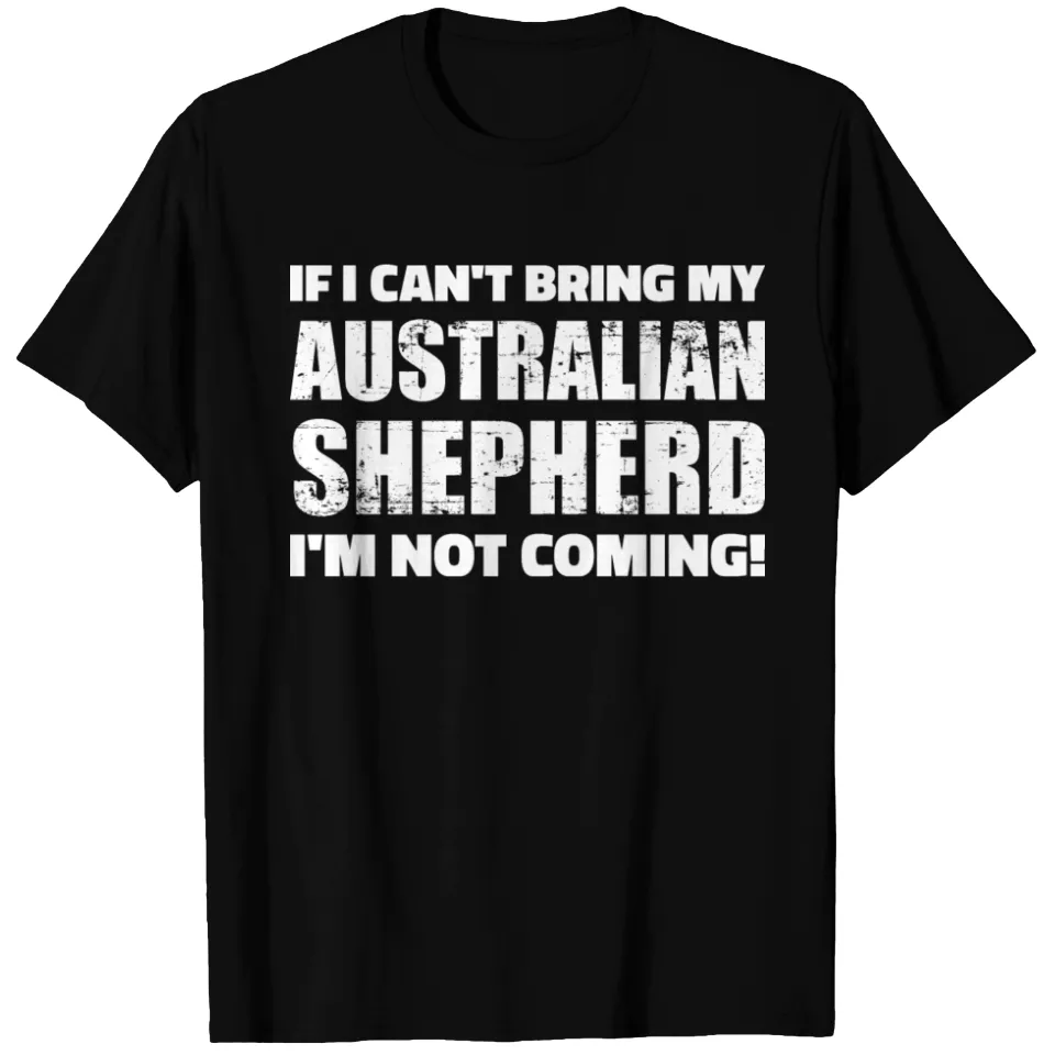 Australian Shepherd T-Shirt for Men in Black