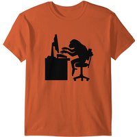 T-shirt Chimp Pounding Keyboard pour hommes