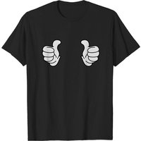 T-shirt Thumbs pour hommes en noir