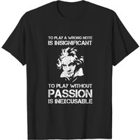 Beethoven Silhouette T-Shirt for Men — Mens T Shirts