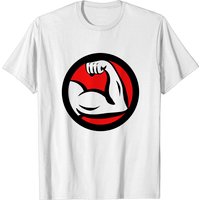 Biceps Round Bodybuilder Logo T-shirt for Men — Mens T Shirts