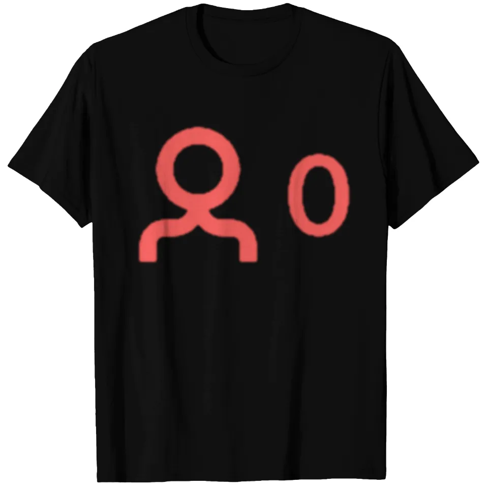 T-shirt pour hommes 0 Viewers Twitch Noir