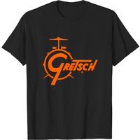 T-shirt Gretsch Drum Logo pour hommes en noir