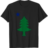 Maine Flag Pride Pine Tree State T-shirt for Men