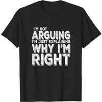 T-shirt Je Ne Discute Pas Pour Hommes en Noir — T-shirts pour hommes