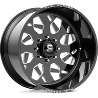 Roues Fuel FF111 Gloss Black Mill-mach - 20x9 - Motif de boulon 8x165.1