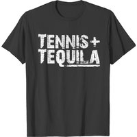 Tennis Tequila T-shirt for Men in Black