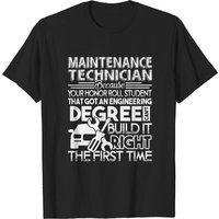 T-shirt Maintenance Technician Build It Right pour hommes — T-shirts pour hommes