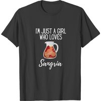 Je suis juste une fille qui aime le Sangria T-shirt pour hommes