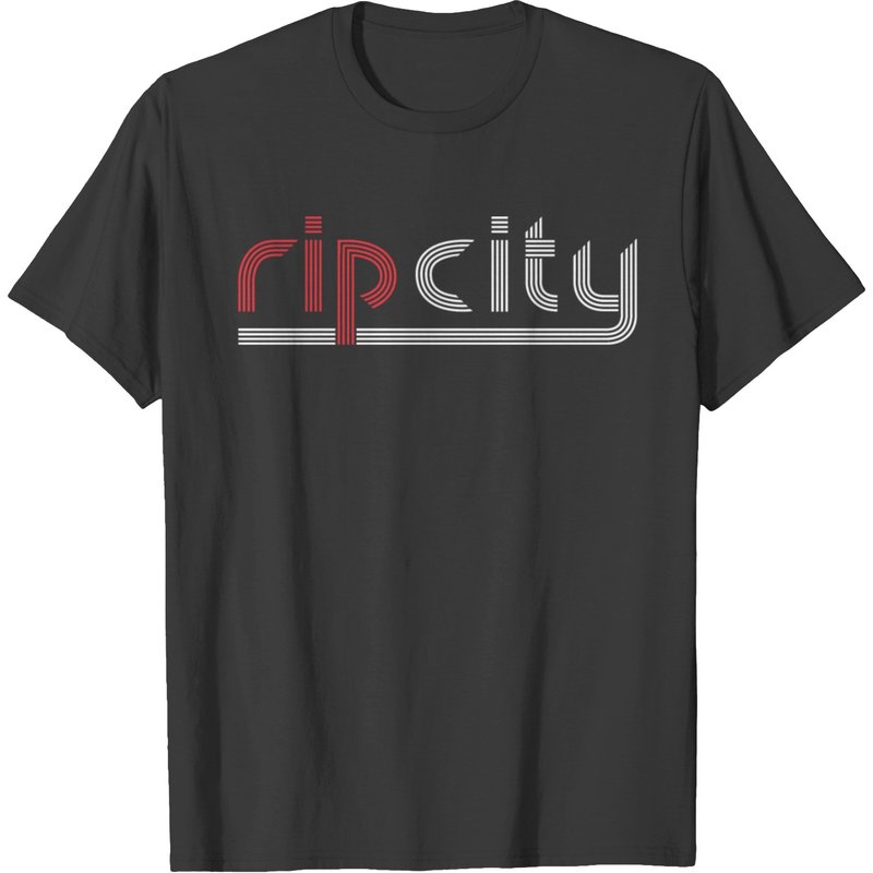 T-shirt pour hommes Portland Trailblazers en noir — T-shirts pour hommes