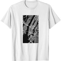 USA New York City Minimalistic Map T-shirt for Men — Mens T Shirts