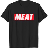 T-shirt Meat pour hommes en noir