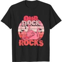 T-shirt pour hommes Our Flock Rocks Flamingo assorti pour vacances en famille — T-shirts pour hommes