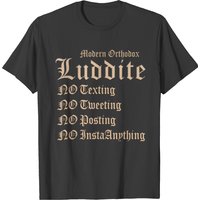 Modern Orthodox Luddite A1 T Shirt for Men — Mens T Shirts