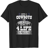 Cowboy Flag Football Dallas Fans T-Shirt for Men — Mens T Shirts