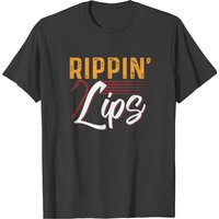 Rippin' Lips Men's T-Shirt in Black — Mens T Shirts
