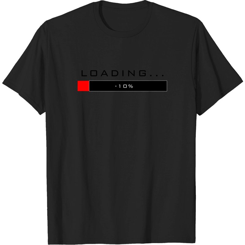 T-shirt Loading Failed pour hommes en noir — T-shirts pour hommes