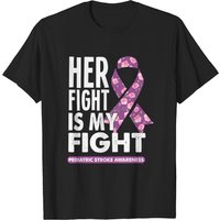 T-shirt de sensibilisation aux AVC pédiatriques Her Fight Is My Fight pour hommes — T-shirts pour hommes
