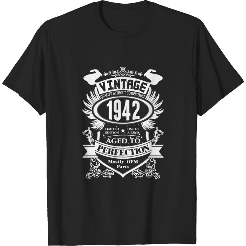 T-shirt Vintage 1942 Vieilli à la Perfection pour Hommes — T-shirts pour hommes
