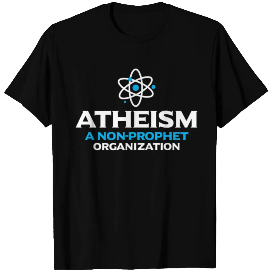 Atheism A Non Prophet Organization T-shirt humoristique pour homme — T-shirts pour hommes