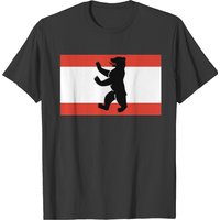 T-shirt pour hommes Berlin Bear en noir