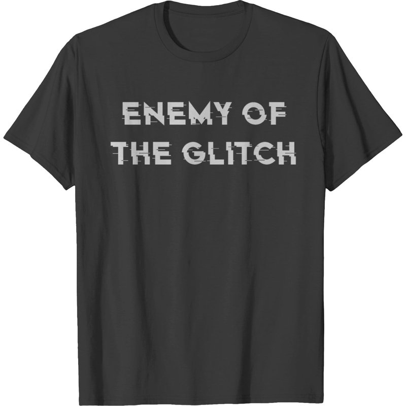 T-shirt pour hommes Enemy Of The Glitch Design — T-shirts pour hommes