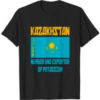T-shirt Borat Kazakhstan pour hommes en noir — T-shirts pour hommes