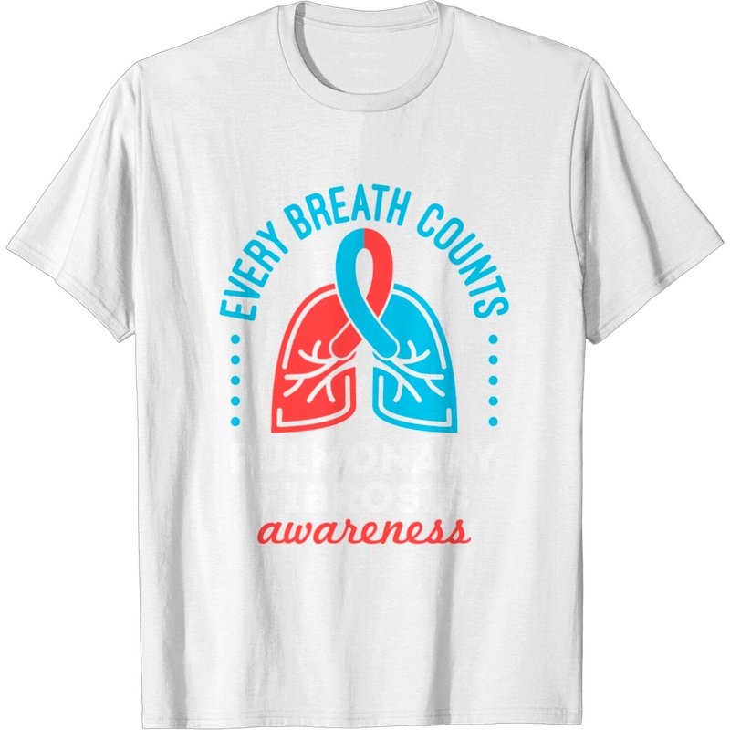 T-shirt de sensibilisation à la fibrose pulmonaire Every Breath Counts pour hommes — T-shirts pour hommes