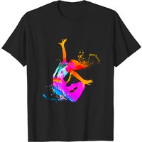 T-shirt Color Dance pour hommes en noir