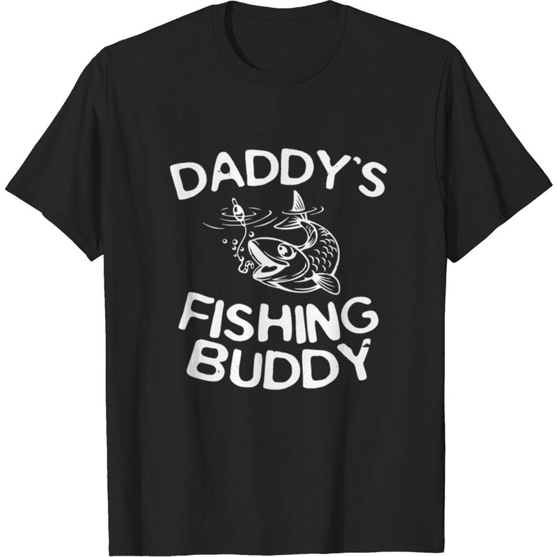 T-shirt Kids Daddy's Fishing Buddy pour jeunes pêcheurs