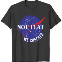 NASA Not Flat We Checked T-Shirt for Men — Mens T Shirts