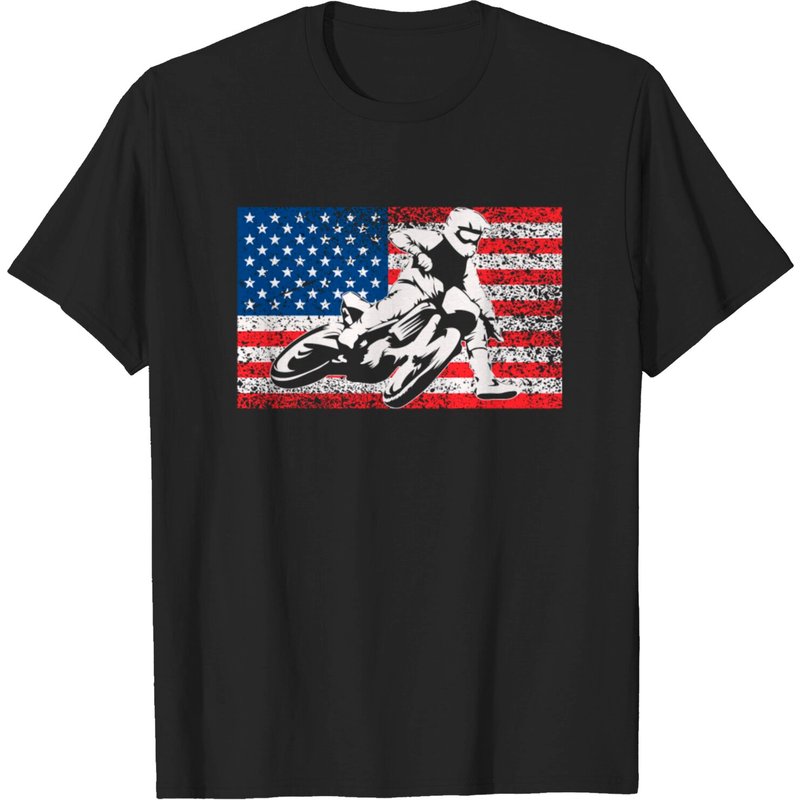 T-shirt Cadeau de Moto American Flat Track pour Hommes — T-shirts pour hommes